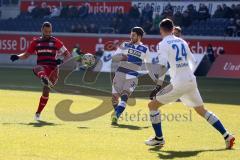 2. Bundesliga - Fußball - MSV Duisburg - FC Ingolstadt 04 - Marvin Matip (34, FCI) Moritz Stoppelkamp (33 Duisburg) Boris Tashchy (24 Duisburg)
