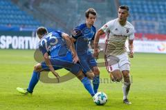 2. BL - Saison 2017/2018 - VFL Bochum - FC Ingolstadt 04 - Robert Tesche (#23 Bochum) - Alfredo Morales (#6 FCI) - Foto: Meyer Jürgen