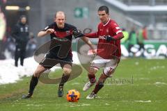 2. Bundesliga - 1. FC Kaiserslautern - FC Ingolstadt 04 - Tobias Levels (3, FCI) Christoph Moritz (18 Kaiserslautern)