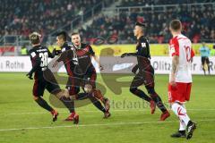 2. Bundesliga - Fußball - Jahn Regensburg - FC Ingolstadt 04 - Elfmeter Tor Jubel Darío Lezcano (11, FCI)