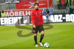 2. BL - Saison 2017/2018 - FC Ingolstadt 04 - 1. FC Heidenheim - Roman Bregerie (#18 FCI) beim warm machen - Foto: Meyer Jürgen