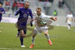 2. Bundesliga - Fußball - Erzgebirge Aue - FC Ingolstadt 04 - rechts Moritz Hartmann (9, FCI)