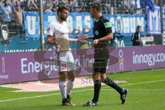 2. BL - Saison 2017/2018 - VFL Bochum - FC Ingolstadt 04 - Christian Träsch (#28 FCI) reklamiert beim Schiedsrichter - Foto: Meyer Jürgen