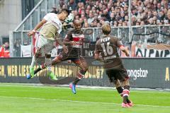 2. BL - Saison 2017/2018 - FC St. Pauli - FC Ingolstadt 04 - Dario Lezcano (#11 FCI) beim Kopfball - Foto: Meyer Jürgen