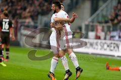 2. BL - Saison 2017/2018 - FC St. Pauli - FC Ingolstadt 04 - Der 0:2 Führungstreffer durch Christian Träsch (#28 FCI) - jubel -Foto: Meyer Jürgen