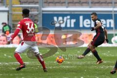 2. Bundesliga - 1. FC Kaiserslautern - FC Ingolstadt 04 - Manfred Osei Kwadwo (36 Kaiserslautern) Marvin Matip (34, FCI)