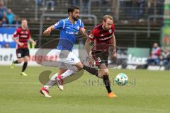 2. Bundesliga - Fußball - SV Darmstadt 98 - FC Ingolstadt 04 - Aytac Sulu (4 Darmstadt) Moritz Hartmann (9, FCI)