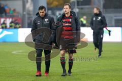 2. Bundesliga - Fußball - Holstein Kiel - FC Ingolstadt 04 - nach dem Spiel Darío Lezcano (11, FCI) Marcel Gaus (19, FCI)