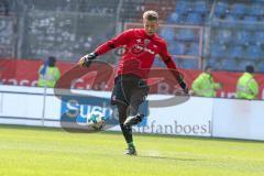 2. BL - Saison 2017/2018 - VFL Bochum - FC Ingolstadt 04 - Orjan Nyland (#1 Torwart FCI) vor dem Spiel beim warm machenFoto: Meyer Jürgen