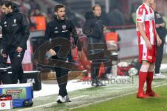 2. Bundesliga - 1. FC Union Berlin - FC Ingolstadt 04 - Cheftrainer Stefan Leitl (FCI) schreit