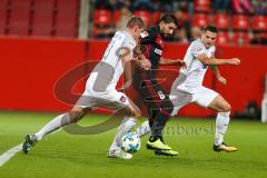 2. BL - Saison 2017/2018 - FC Ingolstadt 04 - 1. FC Heidenheim - Almog Cohen (#8 FCI) - #Timo Beermann (#33 Heidenheim) - Foto: Meyer Jürgen