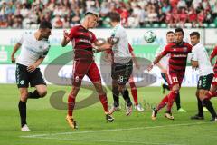 2. Bundesliga - Fußball - SpVgg Greuther Fürth FC Ingolstadt 04 - Serdar Dursun (9 Fürth) Alfredo Morales (6, FCI) Veton Berisha (19 Fürth) Darío Lezcano (11, FCI) Marco Caligiuri