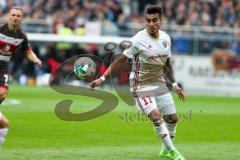 2. BL - Saison 2017/2018 - FC St. Pauli - FC Ingolstadt 04 - Dario Lezcano (#11 FCI) - Foto: Meyer Jürgen