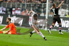 2. BL - Saison 2017/2018 - FC St. Pauli - FC Ingolstadt 04 - Der 0:2 Führungstreffer durch Christian Träsch (#28 FCI) - jubel -Foto: Meyer Jürgen