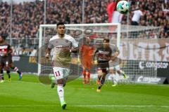 2. BL - Saison 2017/2018 - FC St. Pauli - FC Ingolstadt 04 - Dario Lezcano (#11 FCI) - Foto: Meyer Jürgen