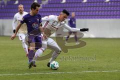 2. Bundesliga - Fußball - Erzgebirge Aue - FC Ingolstadt 04 - Rizzuto Calogero (Aue 20) Alfredo Morales (6, FCI)