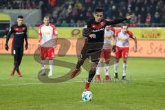 2. Bundesliga - Fußball - Jahn Regensburg - FC Ingolstadt 04 - Elfmeter Tor Jubel Darío Lezcano (11, FCI)