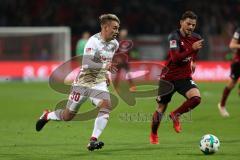 2. Bundesliga - Fußball - 1. FC Nürnberg - FC Ingolstadt 04 - Thomas Pledl (30, FCI) Tim Leibold (23 FCN)