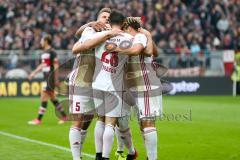 2. BL - Saison 2017/2018 - FC St. Pauli - FC Ingolstadt 04 - Der 0:2 Führungstreffer durch Christian Träsch (#28 FCI) - jubel -Foto: Meyer Jürgen