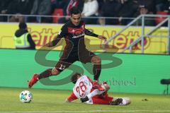 2. Bundesliga - Fußball - Jahn Regensburg - FC Ingolstadt 04 - Darío Lezcano (11, FCI) Sebastian Nachreiner (28 Jahn)