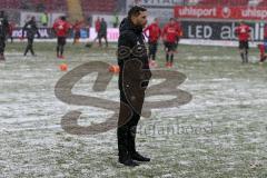 2. BL - Saison 2017/2018 - 1.FC Kaiserslautern - FC Ingolstadt 04 - Stefan Leitl (Cheftrainer FCI) - Schneefall - Foto: Meyer Jürgen