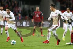 2. Bundesliga - Fußball - 1. FC Nürnberg - FC Ingolstadt 04 - Christian Träsch (28, FCI) Alfredo Morales (6, FCI) rechts