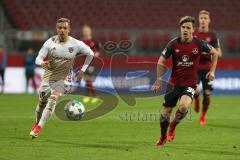 2. Bundesliga - Fußball - 1. FC Nürnberg - FC Ingolstadt 04 - Darío Lezcano (11, FCI) Patrick Kammerbauer (39 FCN)