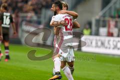 2. BL - Saison 2017/2018 - FC St. Pauli - FC Ingolstadt 04 - Der 0:2 Führungstreffer durch Christian Träsch (#28 FCI) - Jubel - Foto: Meyer Jürgen