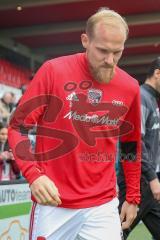 2. BL - Saison 2017/2018 - FC Heidenheim - FC Ingolstadt 04 - Tobias Levels (#3 FCI)  beim Einlaufen zum warm machen - Foto: Meyer Jürgen