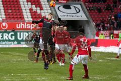 2. BL - Saison 2017/2018 - 1.FC Kaiserslautern - FC Ingolstadt 04 - Max Christiansen (#5 FCI) beim Kopfball - Foto: Meyer Jürgen