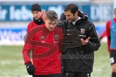 2. BL - Saison 2017/2018 - 1.FC Kaiserslautern - FC Ingolstadt 04 - Max Christiansen (#5 FCI) im Gespräch mit Andre Mijatovic (Co-Trainer FCI) - Foto: Meyer Jürgen