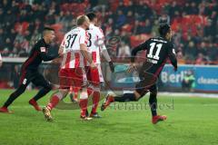 2. Bundesliga - 1. FC Union Berlin - FC Ingolstadt 04 - Konzentriert Elfmeter Darío Lezcano (11, FCI) Schuß Tor Jubel 1:2 Führung Alfredo Morales (6, FCI)