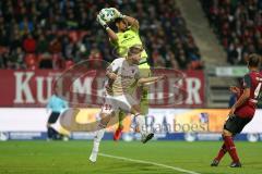 2. Bundesliga - Fußball - 1. FC Nürnberg - FC Ingolstadt 04 - kommt zu spät Robert Leipertz (13, FCI) Torwart Thorsten Kirschbaum (1 FCN)