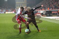 2. Bundesliga - 1. FC Union Berlin - FC Ingolstadt 04 - Kroos, Felix (Union 23) Thomas Pledl (30, FCI) Zweikampf