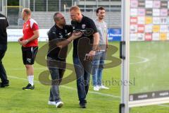 2. Bundesliga - Fußball - SV Sandhausen - FC Ingolstadt 04 - 1:0 - Spiel ist aus Niederlage für FCI, hängende Köpfe bei den Schanzern, Cheftrainer Kenan Kocak (Sandhausen) und Cheftrainer Maik Walpurgis (FCI)