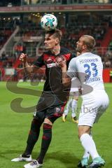 2. BL - Saison 2017/2018 - FC Ingolstadt 04 - 1. FC Heidenheim - Stefan Kutschke (#20 FCI) - #Timo Beermann (#33 Heidenheim) - Foto: Meyer Jürgen