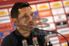 2. Bundesliga - Fußball - Jahn Regensburg - FC Ingolstadt 04 - Pressekonferenz nach dem Spiel Cheftrainer Stefan Leitl (FCI)