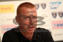 2. Bundesliga - Fußball - SV Sandhausen - FC Ingolstadt 04 - 1:0 - Pressekonferenz nach dem Spiel, Cheftrainer Maik Walpurgis (FCI)