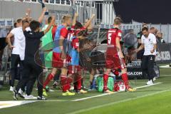 2. Bundesliga - Fußball - SpVgg Greuther Fürth FC Ingolstadt 04 - rechts Jubel Sieg 0:1 Cheftrainer Stefan Leitl (FCI)