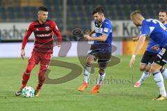 2. Bundesliga - Fußball - DSC Arminia Bielefeld - FC Ingolstadt 04 - Alfredo Morales (6, FCI) Stephan Salger (11 DSC) Florian Hartherz (28 DSC)