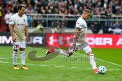 2. BL - Saison 2017/2018 - FC St. Pauli - FC Ingolstadt 04 - Sonny Kittel (#10 FCI) trfifft mit einem Freistoss das 0:1 Führungstor fur Ingolstadt - jubel - Foto: Meyer Jürgen