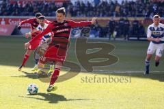 2. Bundesliga - Fußball - MSV Duisburg - FC Ingolstadt 04 - Stefan Kutschke (20, FCI) geht zum Elfmeterpunkt und verschießt