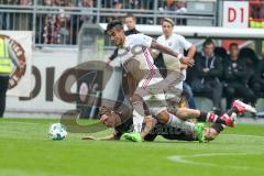 2. BL - Saison 2017/2018 - FC St. Pauli - FC Ingolstadt 04 - Dario Lezcano (#11 FCI) - Marc Hornschuh (#16 St. Pauli) - Foto: Meyer Jürgen