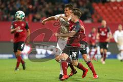 2. Bundesliga - Fußball - 1. FC Nürnberg - FC Ingolstadt 04 - Stefan Kutschke (20, FCI) Patrick Kammerbauer (39 FCN)