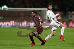 2. Bundesliga - Fußball - 1. FC Nürnberg - FC Ingolstadt 04 - Enrico Valentini (22 FCN) Christian Träsch (28, FCI)