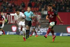 2. Bundesliga - Fußball - 1. FC Nürnberg - FC Ingolstadt 04 - Alfredo Morales (6, FCI) Lukas Mühl (28 FCN)