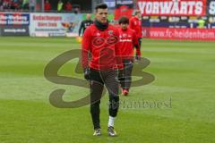 2. BL - Saison 2017/2018 - FC Heidenheim - FC Ingolstadt 04 - Alfredo Morales (#6 FCI) beim warm machen - Foto: Meyer Jürgen