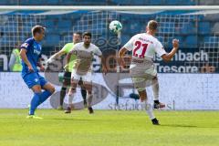 2. BL - Saison 2017/2018 - VFL Bochum - FC Ingolstadt 04 - Tobias Schröck (#21 FCI) mit einem Schuss auf das Tor - Foto: Meyer Jürgen