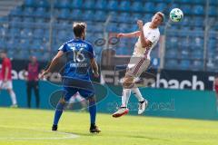 2. BL - Saison 2017/2018 - VFL Bochum - FC Ingolstadt 04 - Marcel Gaus (#19 FCI) beim Kopfball - Lukas Hinterseer (#16 Bochum) - Foto: Meyer Jürgen