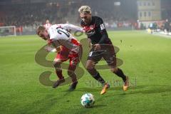 2. Bundesliga - 1. FC Union Berlin - FC Ingolstadt 04 - Kroos, Felix (Union 23) Thomas Pledl (30, FCI) Zweikampf